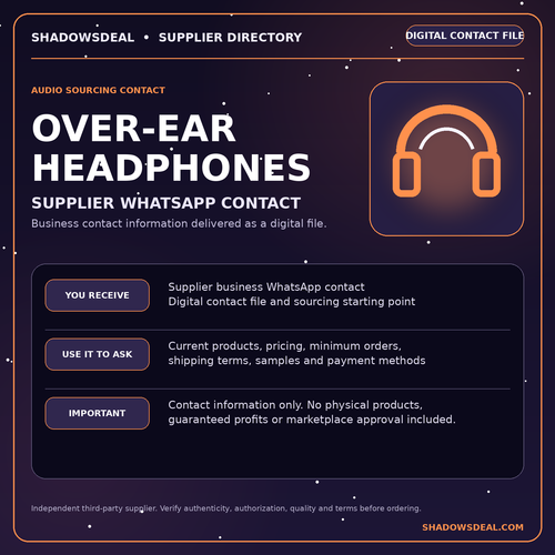 Wholesale Over-Ear Headphone Supplier Contact