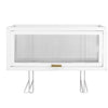 Over the Toilet Storage Cabinet with Dust-Proof Transparent Magnetic Door Side Opening