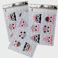 Owl Poly Mailers Size 10x13 Colorful Shipping Bags