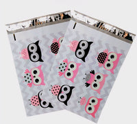 Owl Poly Mailers Size 10x13 Colorful Shipping Bags