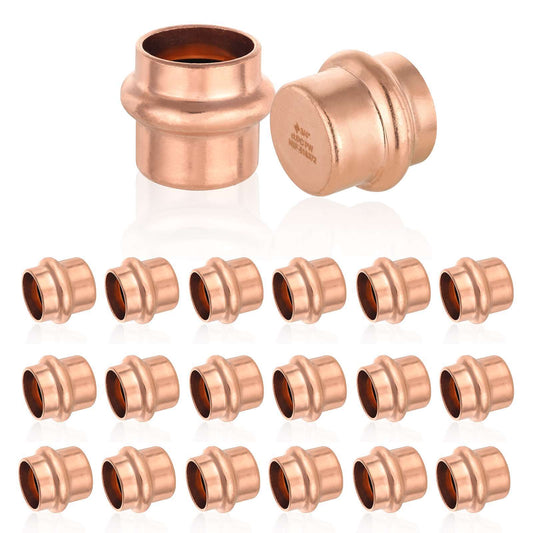 30 Pcs 1" Press Copper Cap (Lead Free)