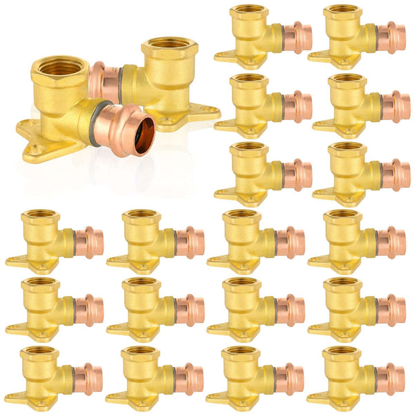 30 Pcs 1/2" Press Copper Drop Ear Elbow (Lead Free)