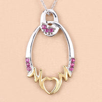 0.18 Carat Genuine Ruby .925 Sterling Silver Pendant