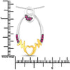 0.18 Carat Genuine Ruby .925 Sterling Silver Pendant