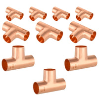 1-1/4" x 1-1/4" x 1-1/4" Copper Tee
