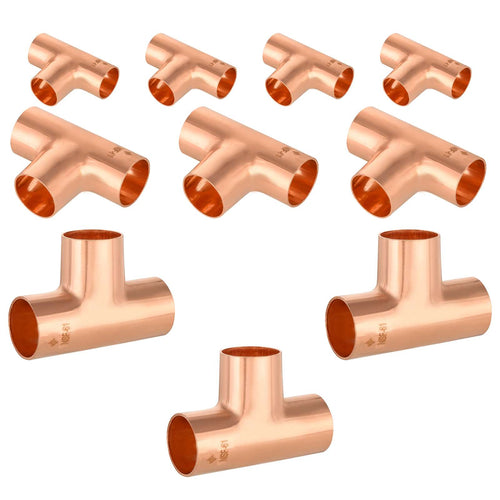 1-1/4" x 1-1/4" x 1-1/4" Copper Tee