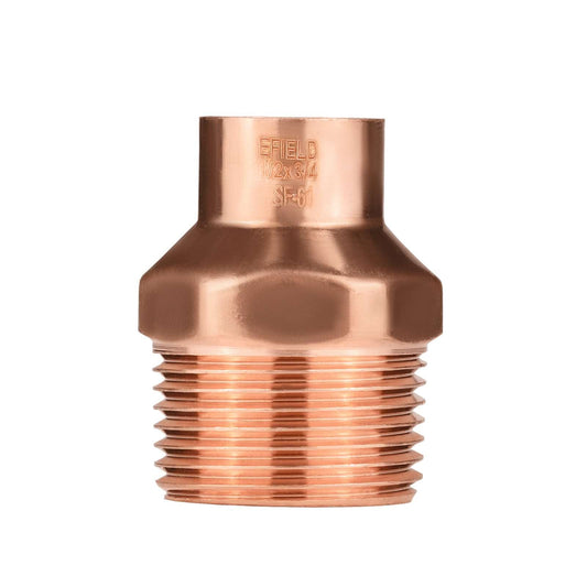 1/2" C x 3/4" MNPT Copper Male Adapter Plumbingsell