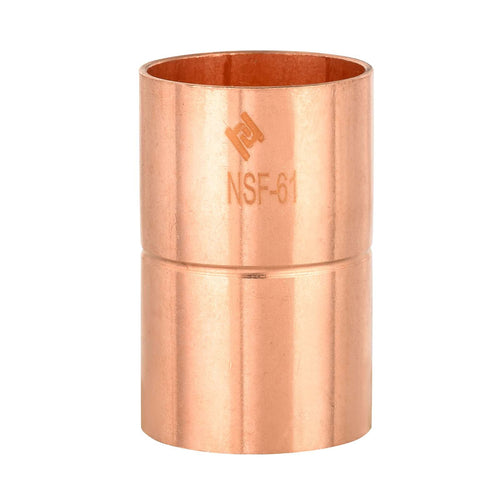 10 Pcs 2" Copper Coupling With Rolled Stop at Wholesale Price
