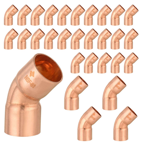 10 Pcs 1-1/2" 45º Copper Elbow at Wholesale Price