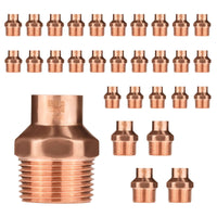 1/2" C x 3/4" MNPT Copper Male Adapter