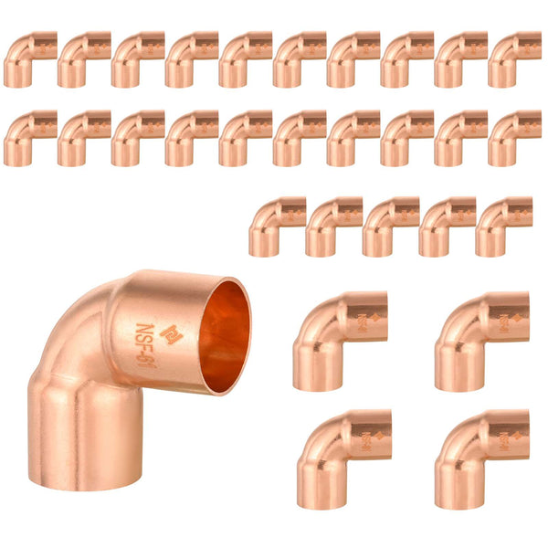 10 Pcs 2" 90º Short Radius Copper Elbow at Wholesale Price