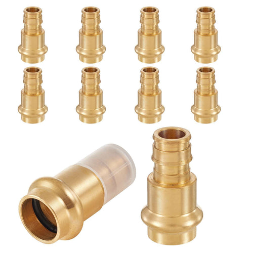 1-1/4" Copper Press x 1-1/4" PEX Expansion Brass Adapter (Lead Free)
