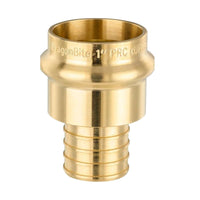 1" Copper Press x 3/4" PEX Expansion Brass Adapter (Lead Free)