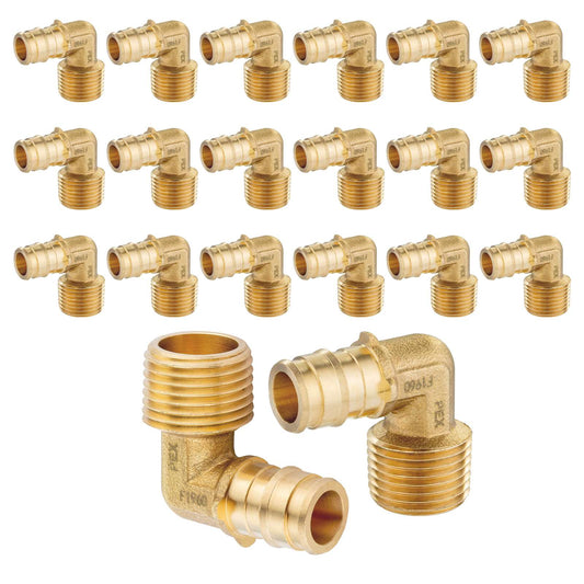 30 Pcs PEX A Expansion 3/4" PEX x 3/4" Male NPT Elbow Wholesale