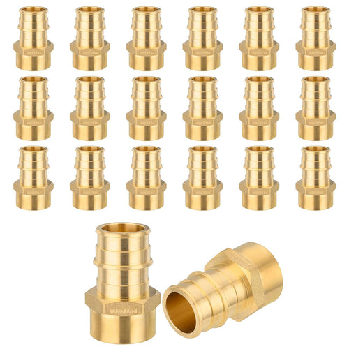 30 Pcs PEX A Expansion 3/4" PEX x 1/2" Female Threaded F1960 Adapter Wholesale