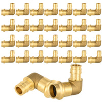 1/2" Copper Press x 1/2" PEX Expansion Brass Elbow (Lead Free)