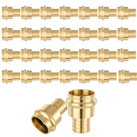 30 Pcs 1" Press x 1" PEX Crimp Brass Adapter (Lead Free)