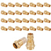 30 Pcs 1/2" Press x 1/2" PEX Expansion Brass Adapter (Lead Free)