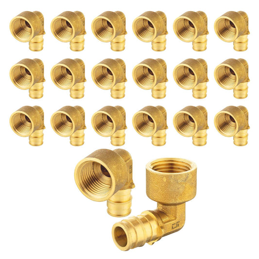 30 Pcs PEX A Expansion 3/4" PEX x 3/4" Female Elbow Wholesale