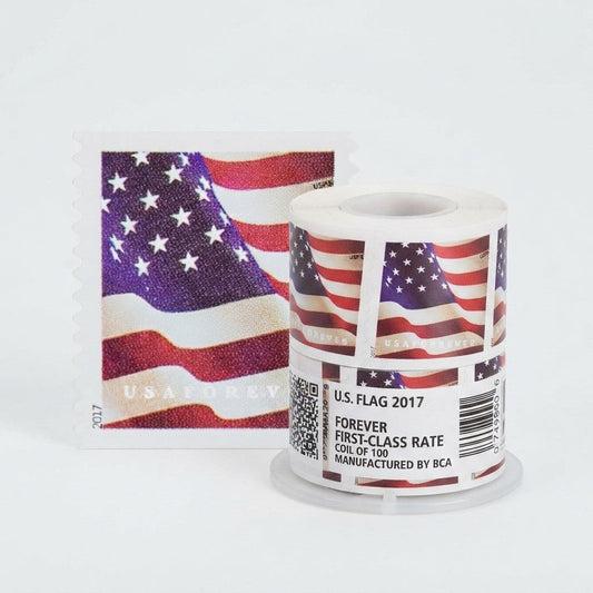 2017 USA First-Class Forever Postage Stamps Roll - 100 Count