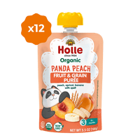 Organic Panda Peach Fruit & Grain Purée