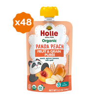 Organic Panda Peach Fruit & Grain Purée
