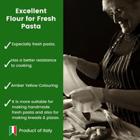 Polselli, Fresh Pasta Flour, Tipo 00, Soft Wheat, 5 kg (11 lb)