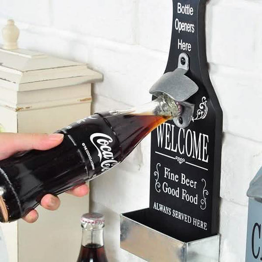 Pastoral Vintage Style Bottle Opener Storage Wall Hang Decorations