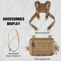 Votagoo Tactical Chest Pack EDC Chest Bag 2L Utility Molle Chest Rig Pouch