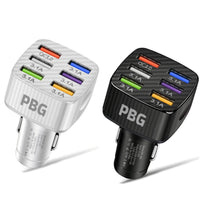 PBG LED 6-Port Car Charger Charge