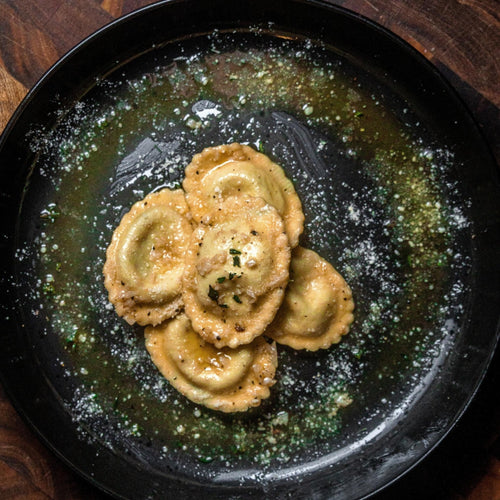 Pea Shoot Ravioli