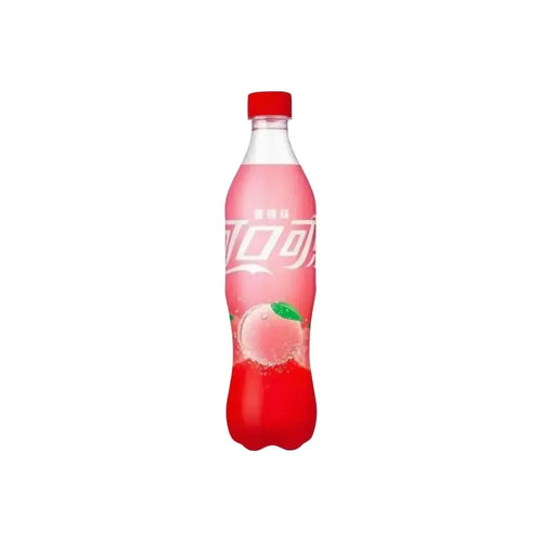 Coca-Cola Peach – Refreshing Peach-Flavoured Soda 500mL Bottle (China)