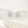 Pear Cut Cluster Moissanite Stud Earrings 3x5mm S925 Silver 18K Gold Plated