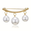 Pearl Fixed Collar Clip Charm Safety Pin
