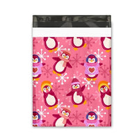 Penguin Winter Poly Mailers Size 10x13 Colorful Shipping Bags