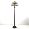 Peony Blossom Tiffany-Style Lamp Stained Glass for Floor