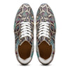 65-215-BLU PERI Python Embossed Italian Calfskin Sneakers, Marine Blue