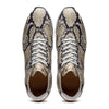 65-215-WHT PERI Python Embossed Italian Calfskin Sneakers Black / White