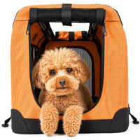 Pet Life ® '360° Vista View' Zippered Soft Folding Collapsible Durable Metal Framed Pet Dog Crate House Carrier