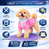 Pet Life ® Active 'Chewitt Wagassy' 4-Way-Stretch Yoga Fitness Long-Sleeve Dog T-Shirt