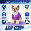 Pet Life ® Active 'Chewitt Wagassy' 4-Way-Stretch Yoga Fitness Long-Sleeve Dog T-Shirt