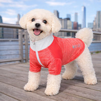 Pet Life ® Active 'Chewitt Wagassy' 4-Way-Stretch Yoga Fitness Long-Sleeve Dog T-Shirt
