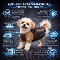 Pet Life ® Active 'Hybreed' 4-Way-Stretch Fitness Performance Dog T-Shirt