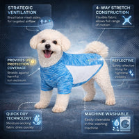 Pet Life ® Active 'Warf Speed' Heathered Ultra-Stretch Yoga Fitness Dog T-Shirt