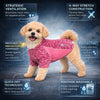 Pet Life ® Active 'Warf Speed' Heathered Ultra-Stretch Yoga Fitness Dog T-Shirt