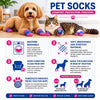 Pet Life ® Anti-Slip Rubberized Gripped Breathable Stretch Pet Dog Socks - Set of 4
