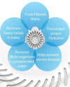 Pet Life ® 'Auto-Myst' 2-in-1 Filtered Water Dispenser and Food Bowl - Replacement Filters - 6 Pack