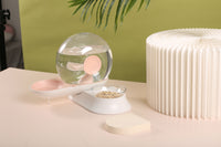Pet Life ® 'Auto-Myst' Snail Shaped 2-in-1 Automated Gravity Pet Filtered Water Dispenser and Food Bowl