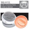Pet Life ® 'Bravel' 3-in-1 Travel Pocketed Dual Grooming Brush and Pet Comb