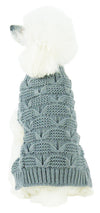 Pet Life ® Butterfly Stitched Heavy Cable Knitted Fashion Turtle Neck Dog Sweater
